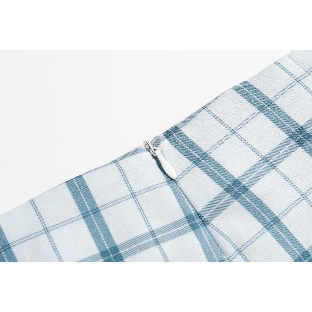 patchwork chic plaid trousers