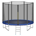 Aedilys Trampoline 12FT Jump Recreational Trampolines with Enclosure Net, Ladder- Combo Bounce Outdoor Trampoline for Kids, Toddler, Adults