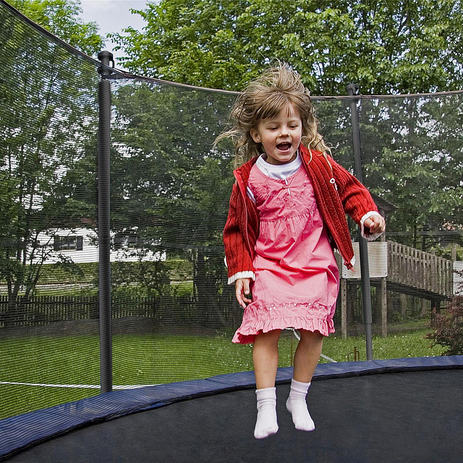 Aedilys Trampoline 12FT Jump Recreational Trampolines with Enclosure Net, Ladder- Combo Bounce Outdoor Trampoline for Kids, Toddler, Adults