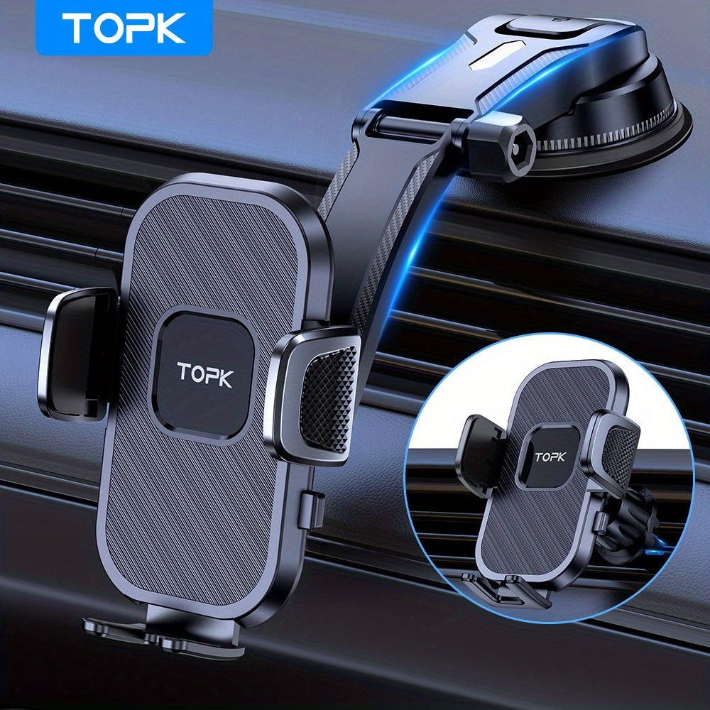 Upgrade Your Driving Experience with TOPK D38-E Car Phone Holder Mount - Compatible with All Phones!