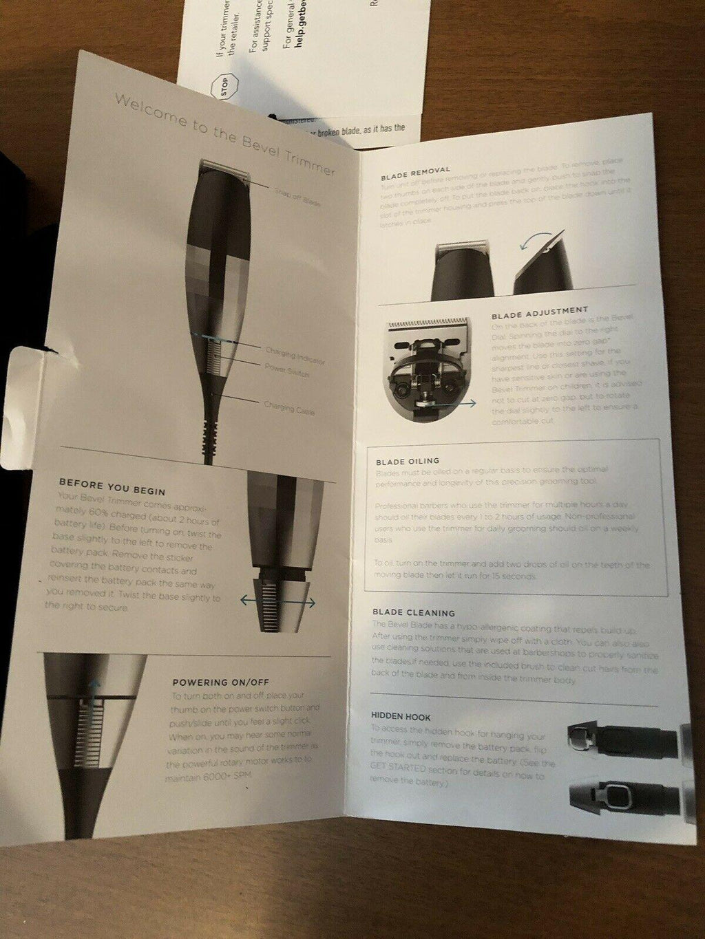 Bevel Trimmer Beard & Hair Care For Men Cordless Rechargable Tool
