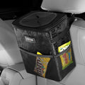 HOTOR Car Trash Can, Multifunctional &amp; Fashionable Car Accessory for Interior Use for Women, Waterproof Car Organizer and Storage Bag with Adjustable Straps, Magnetic Buckles (Leopard-Print Black)