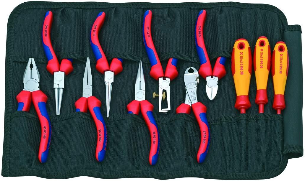 KNIPEX Tools - 11 Piece Pliers In Tool Roll (1941)
