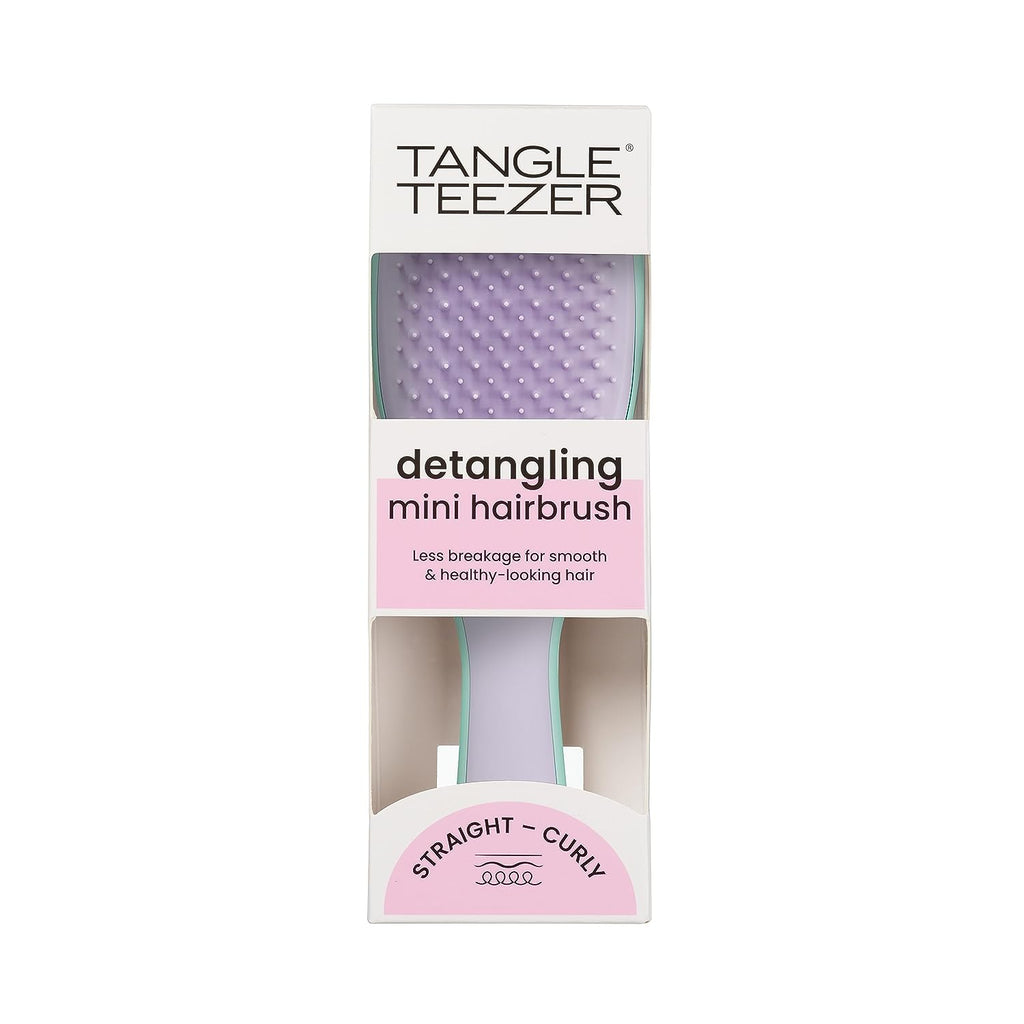Tangle Teezer The Mini Ultimate Detangling Brush, Dry and Wet Hair Brush Detangler for Traveling and Small Hands, Wisteria Leaf