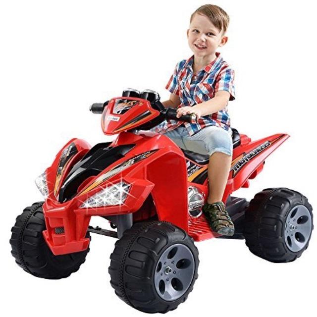 Kids Ride On ATV Quad 4 Wheeler Electric Toy Car 12V Battery Power Led Lights