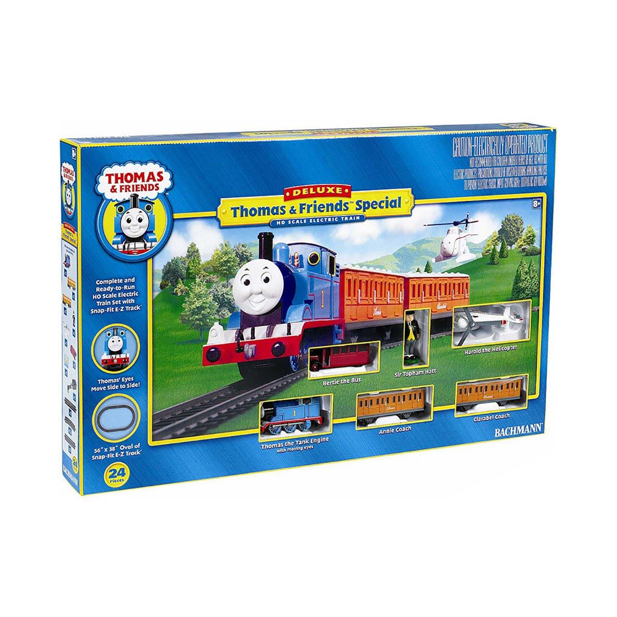 Bachmann Trains HO Scale Deluxe Thomas with Annie &amp; Clarabel Ready To Run Electric Train Set