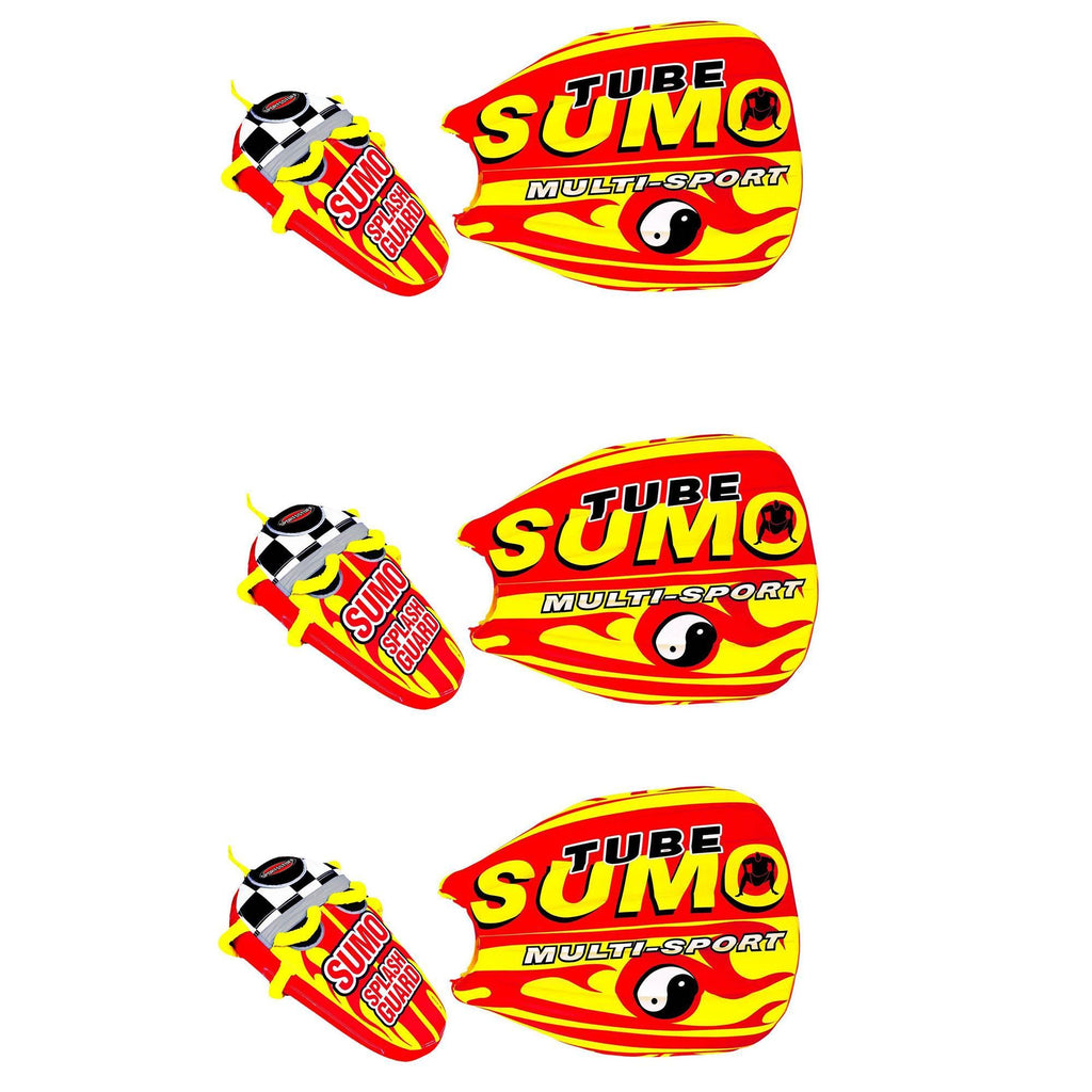 Airhead SPORTSSTUFF Sumo &amp; Splash Guard Combo Single Rider Boat Towable (3 Pack)