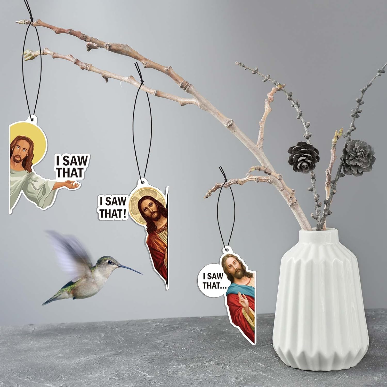 8 Pack I Saw That Car Air Fresheners Funny Hanging Air Fresheners Car Fresheners for Men, Cute Car Mirror Freshener, Scented Hanging Accessories for Men Woman
