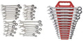 GEARWRENCH 34 Pc. 12 Pt. Ratcheting Combination Wrench Set, Standard &amp; Stubby, SAE/Metric - 85034 &amp; 13 Pc. 12 Pt. Ratcheting Combination Wrench Set, SAE - 9312