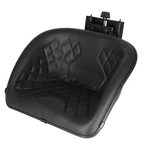 Pan Seat, Deep Bucket, Vinyl, Black, New, Universal