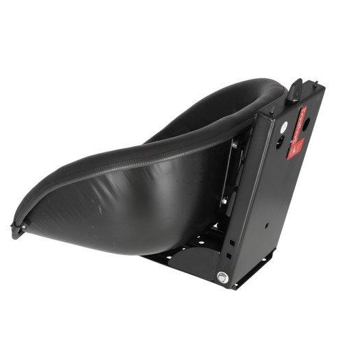 Pan Seat, Deep Bucket, Vinyl, Black, New, Universal