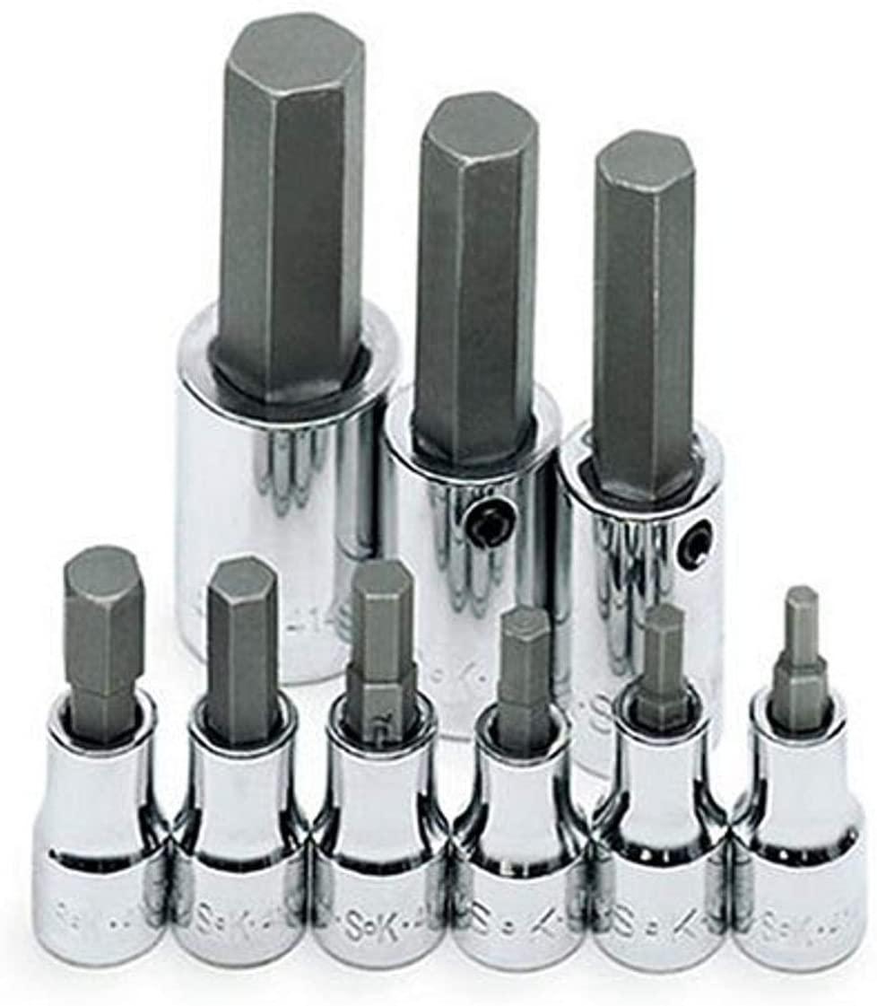 Sk 19734 9 Piece 3/8 & 1/2 Drive Metric Hex Bit Socket Set
