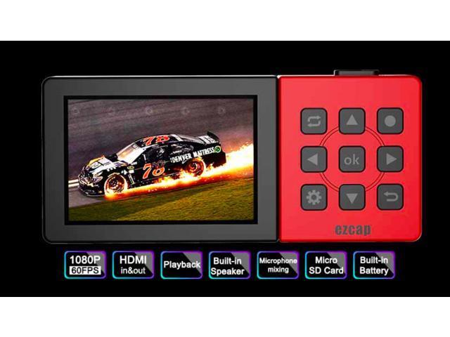 EzCAP273A HDMI Game capture Plus with 3.5 inch screen 1080P60fps to TF card dir