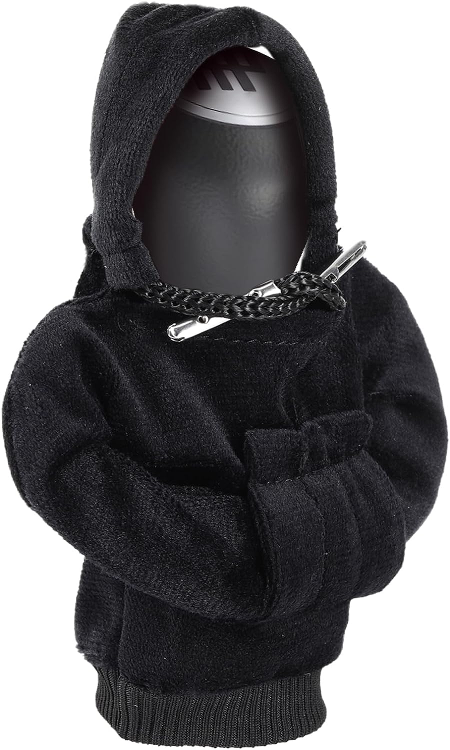 ZHSMS Gear Shift Cover, Universal Shift Knob Cover, Funny Sweater Hoodie for Gearshift, 4.7 Inch Car Shifter Stick Protector Decoration(Black)