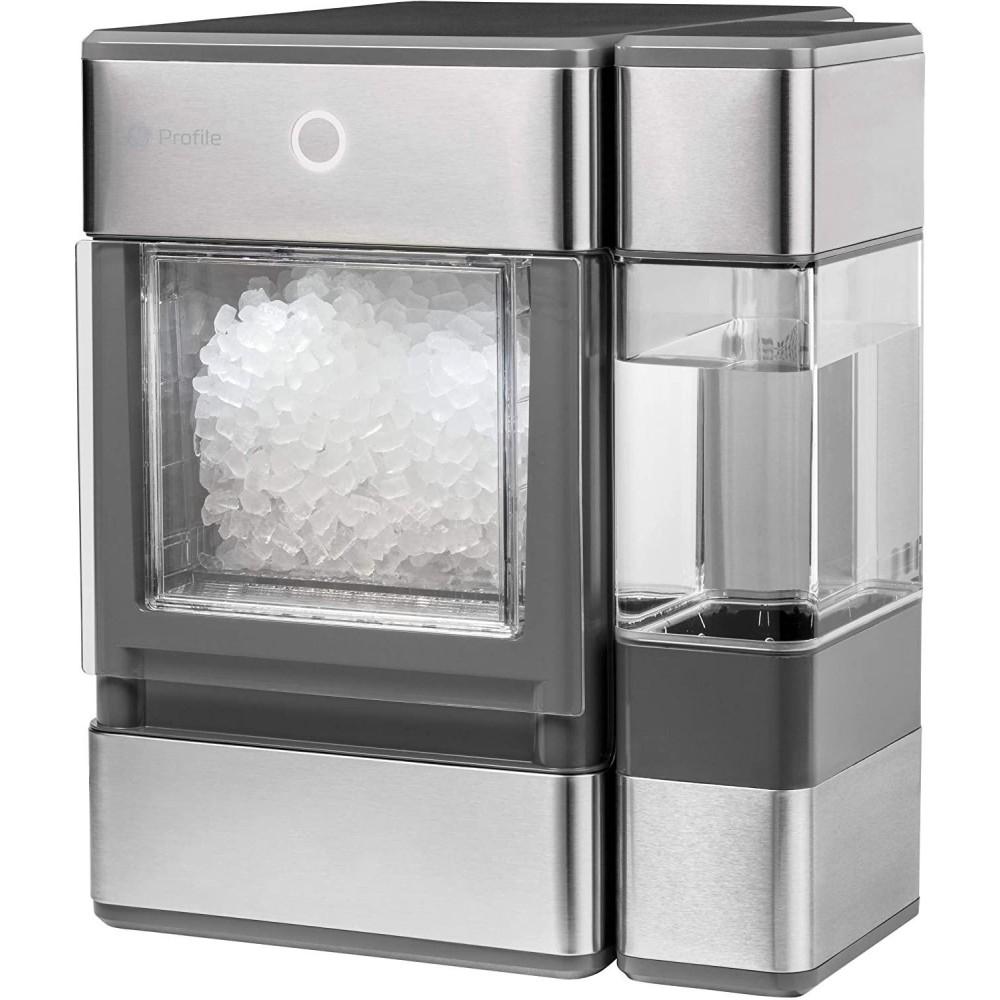 GE Profile OPAL01GEPKT Opal | Countertop Nugget Ice Maker, Stainless Steel Wrap with Gray Accents &amp; LED Lighting