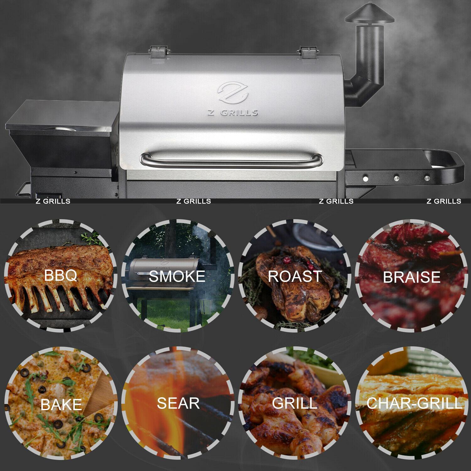 ZPG-1000E Pellet Grill BBQ Smoker Digital Control with Cover