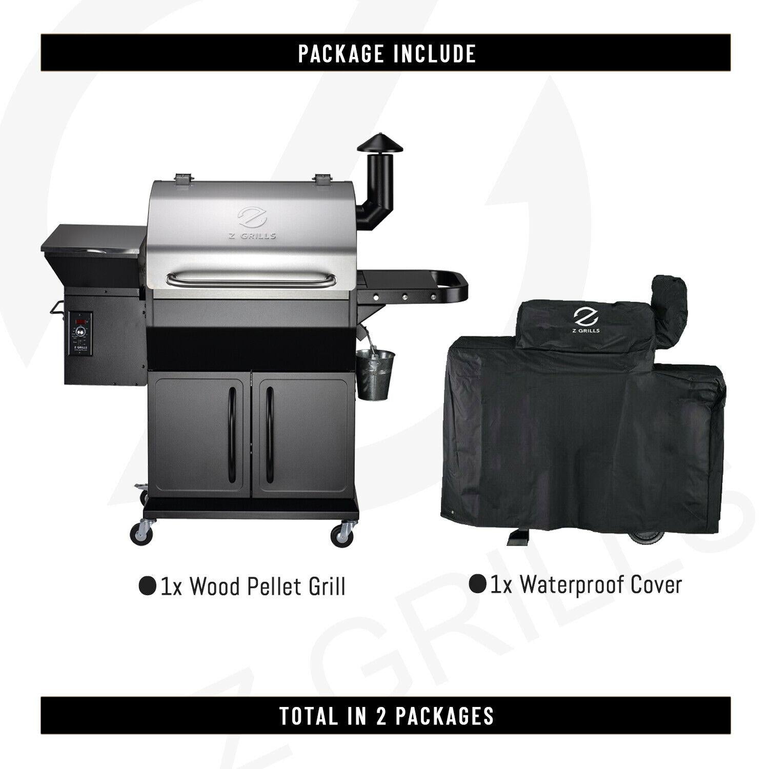 ZPG-1000E Pellet Grill BBQ Smoker Digital Control with Cover