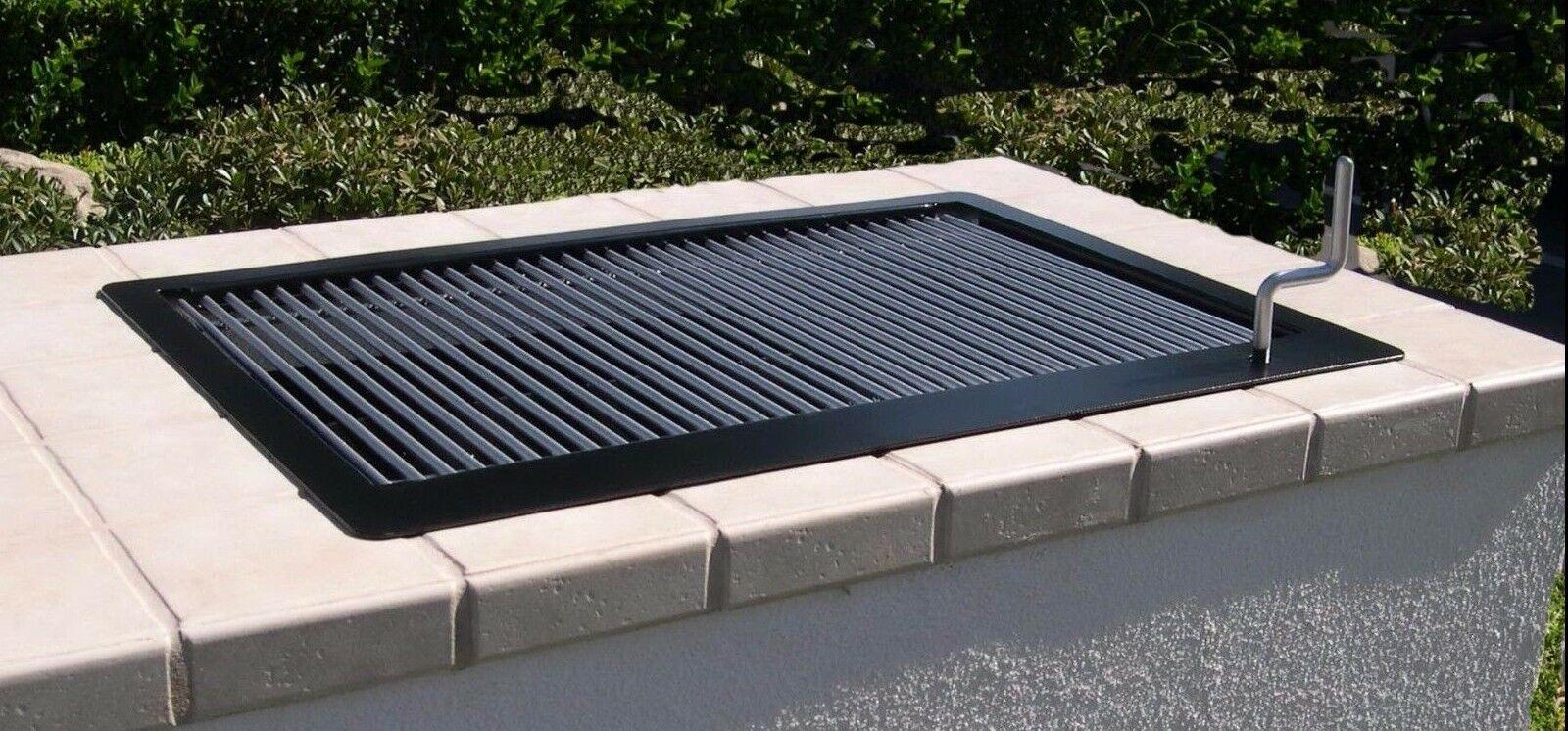 Wood/Charcoal -in Counter Top Grill 30" - w/ SS CooGrids