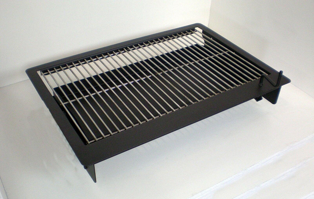 Wood/Charcoal -in Counter Top Grill 30" - w/ SS CooGrids
