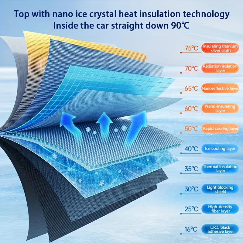 2023 Car Sun Umbrella: Innovative Telescopic Sun Visor for Heat Insulation &amp; Shade Protection!