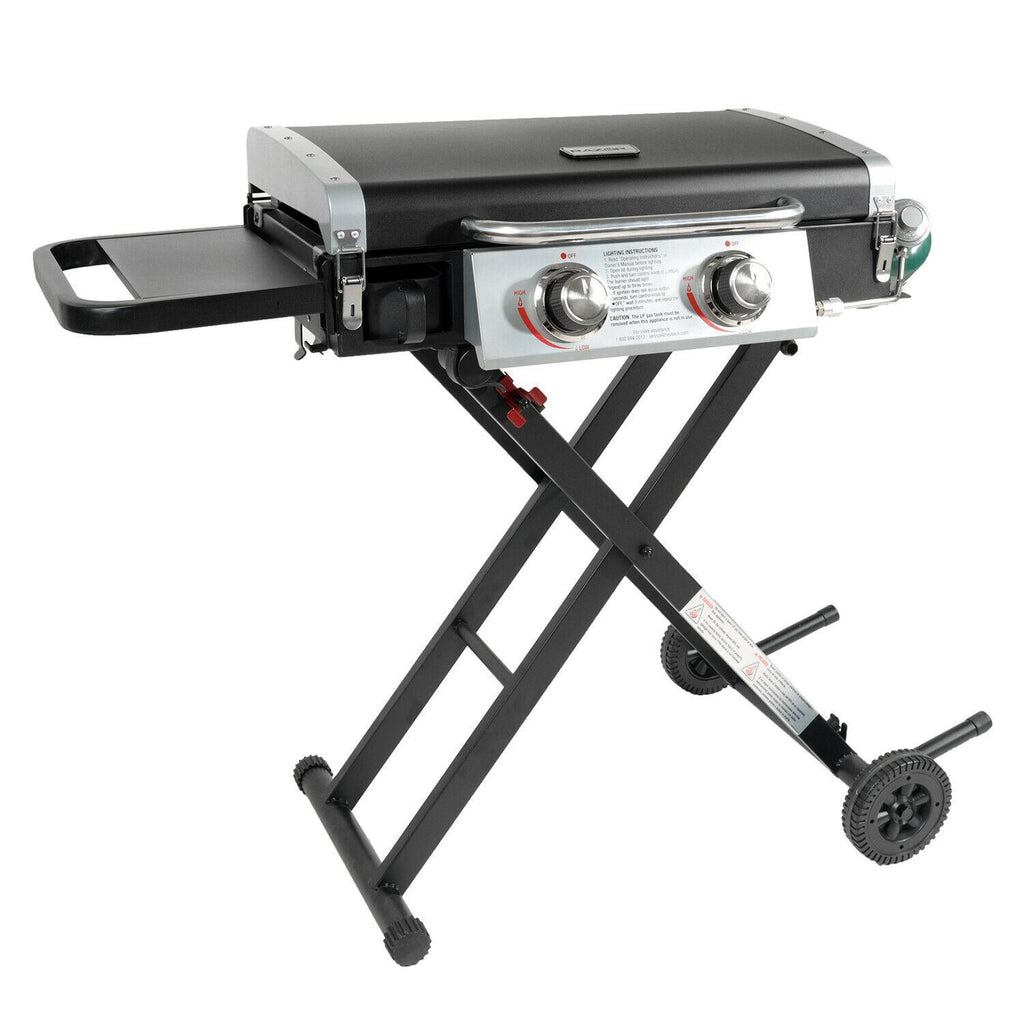 Griddle GGC2030M 25 Inch 2 Burner LP Propane Gas w/ Folding Shelf, Steel