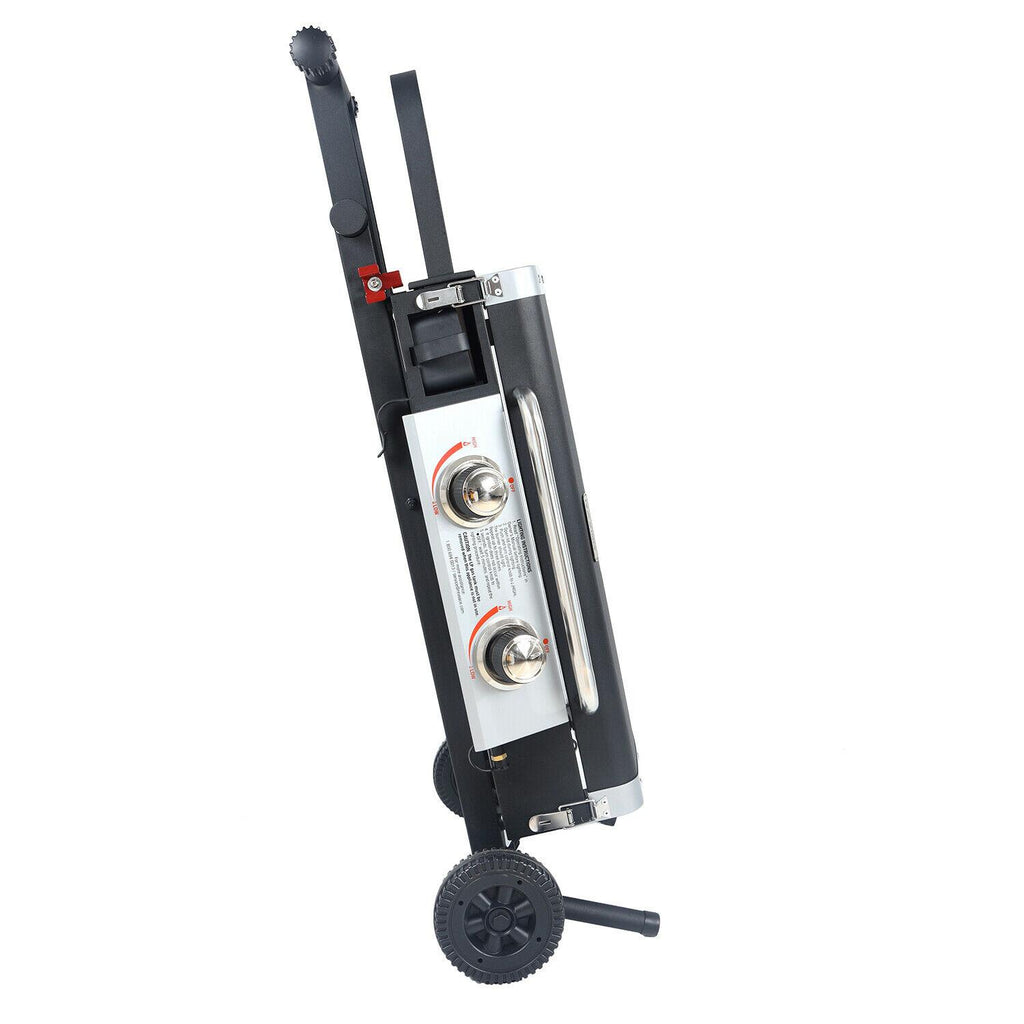 Griddle GGC2030M 25 Inch 2 Burner LP Propane Gas w/ Folding Shelf, Steel