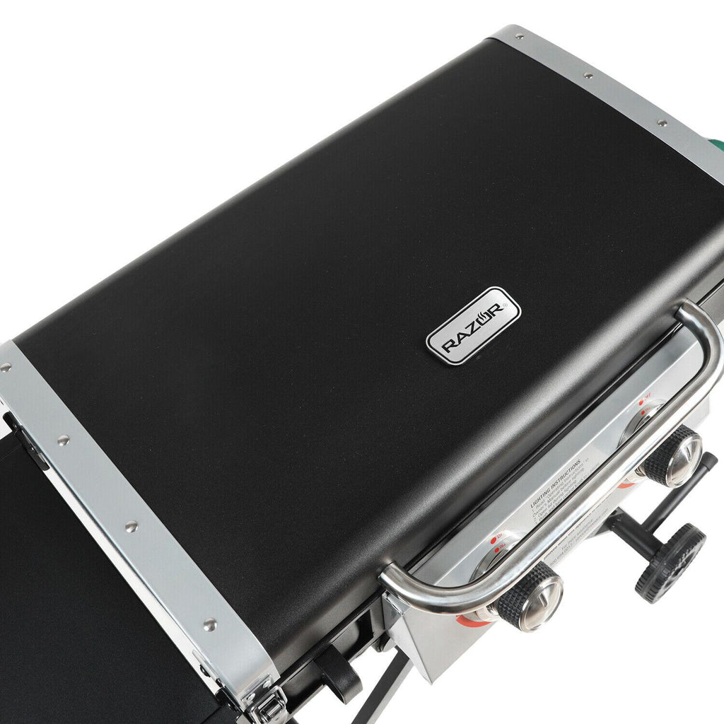 Griddle GGC2030M 25 Inch 2 Burner LP Propane Gas w/ Folding Shelf, Steel