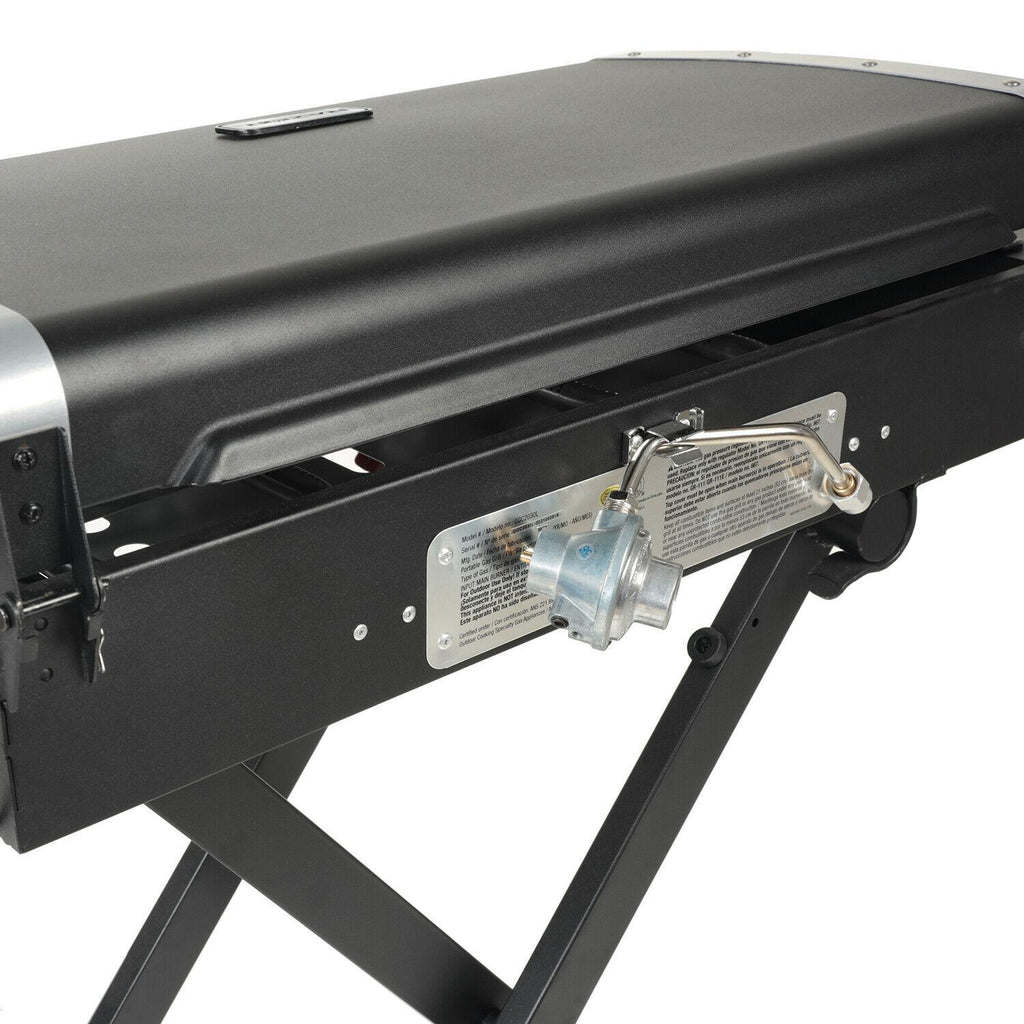 Griddle GGC2030M 25 Inch 2 Burner LP Propane Gas w/ Folding Shelf, Steel