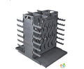 Vertical Mangal 12 BBQ Portable Grill Steel Picnic Мангал Brazier Shashlik Kebab