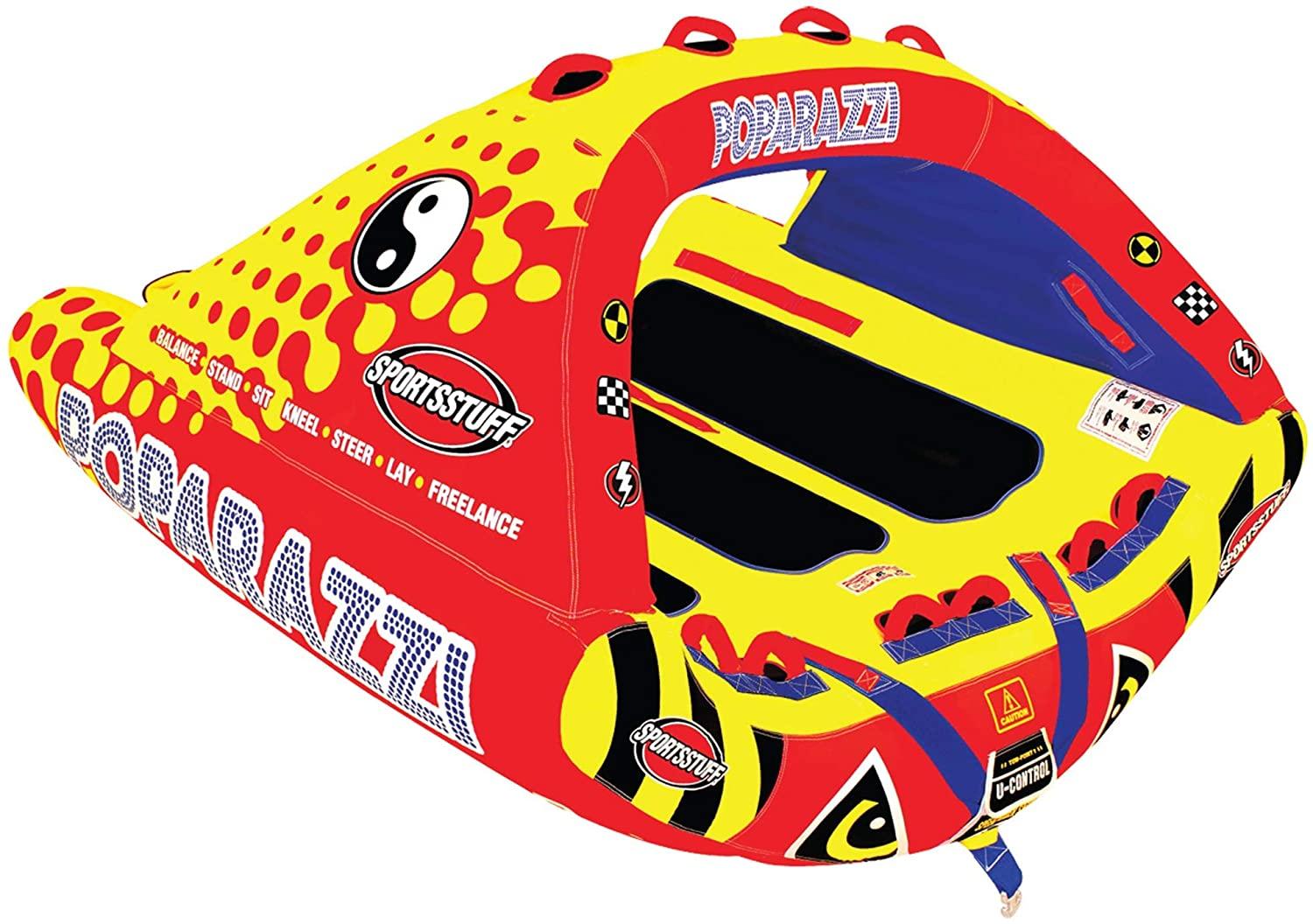Sportsstuff Poparazzi | 1-3 Rider Towable Tube for Boating