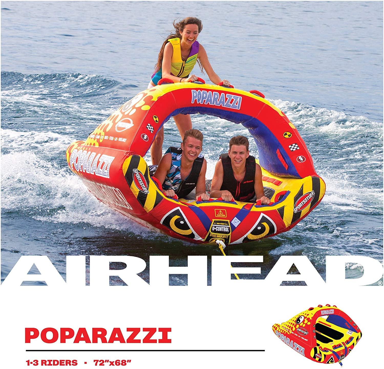 Sportsstuff Poparazzi | 1-3 Rider Towable Tube for Boating