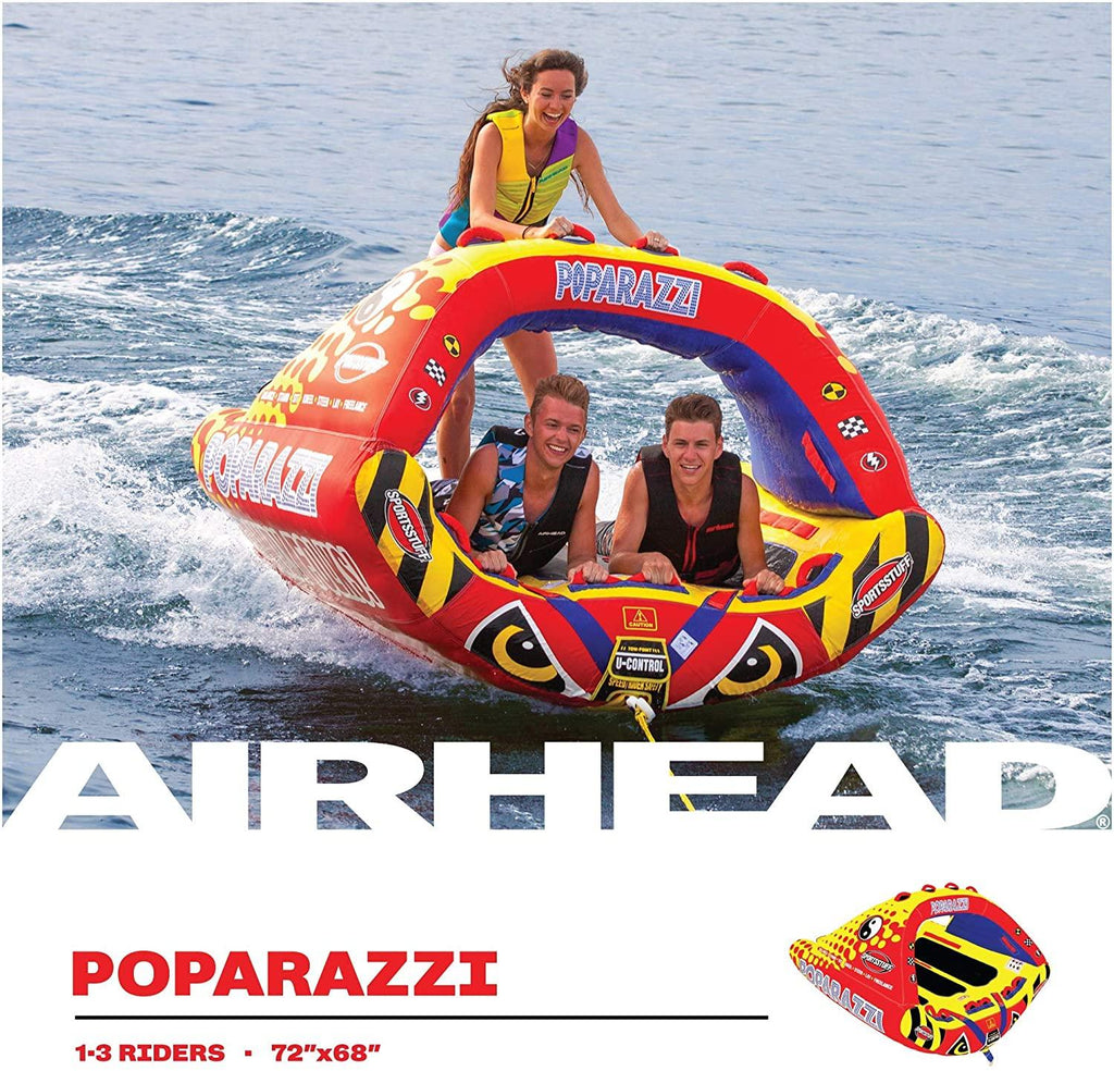 Sportsstuff Poparazzi | 1-3 Rider Towable Tube for Boating