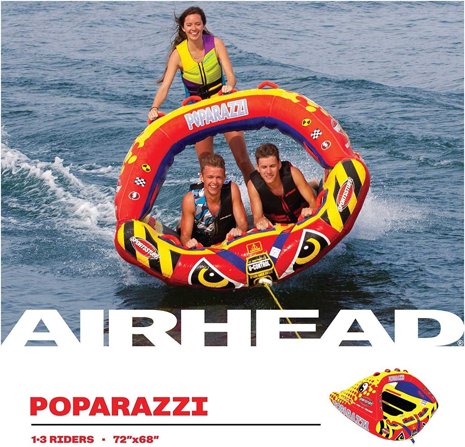 Sportsstuff Poparazzi | 1-3 Rider Towable Tube for Boating