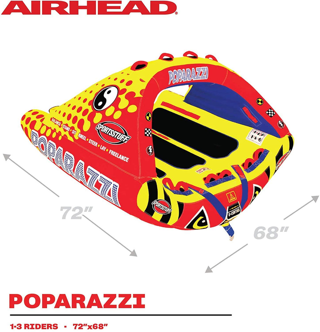Sportsstuff Poparazzi | 1-3 Rider Towable Tube for Boating