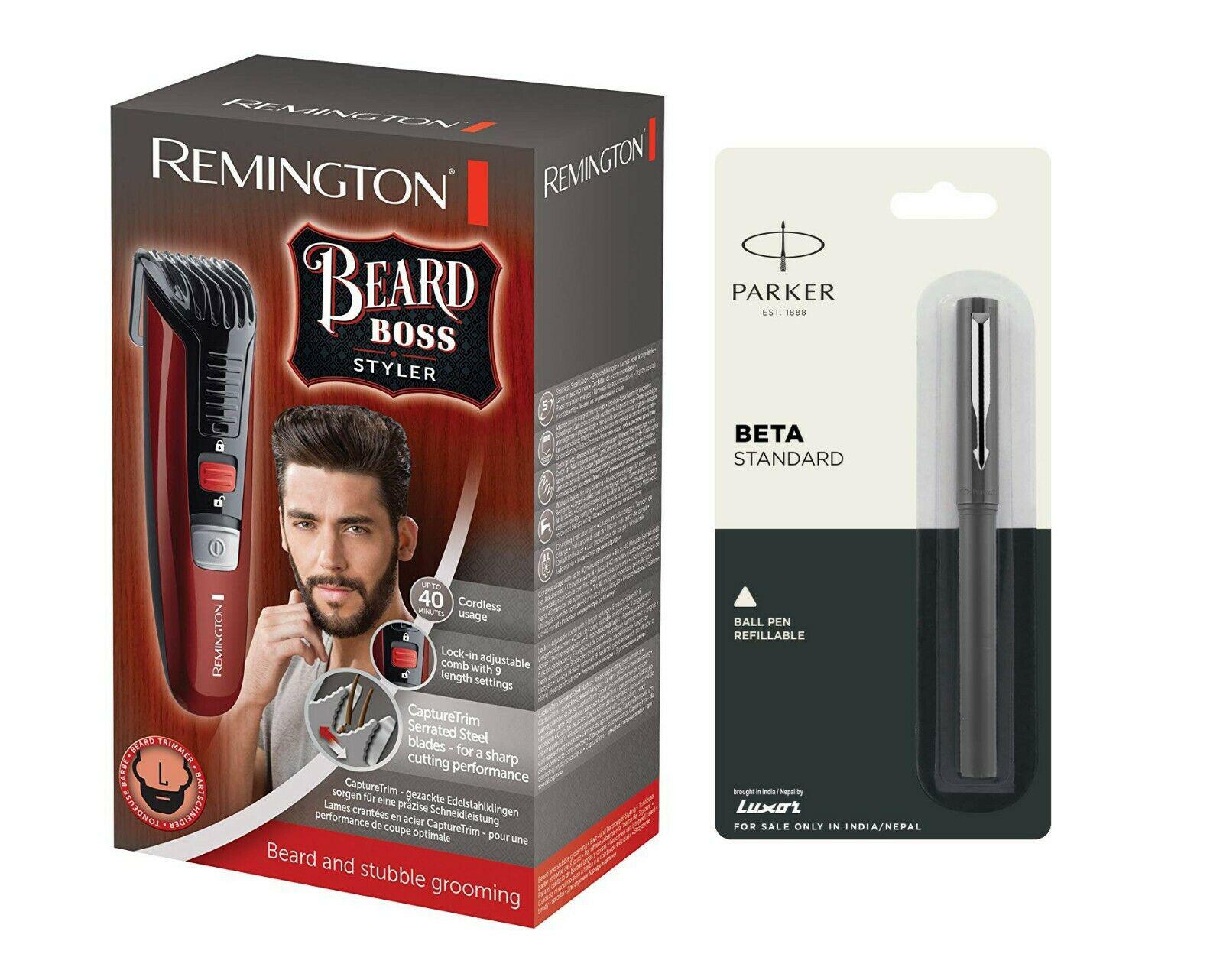 MB4125 Beard Boss Styler Black for Men with Parker Pen