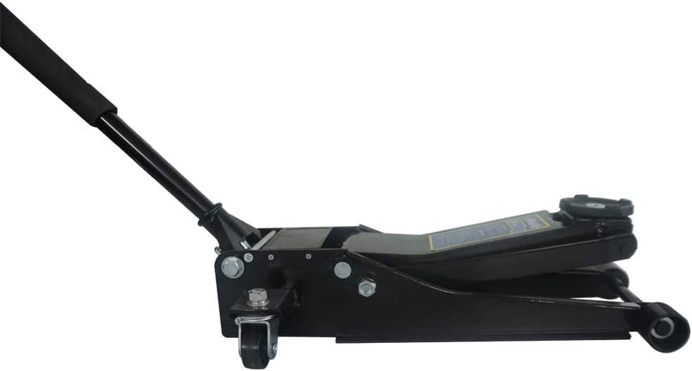 3 Ton Heavy Duty Low Profile Steel Floor Hydraulic Car Jack Stands Tool Black
