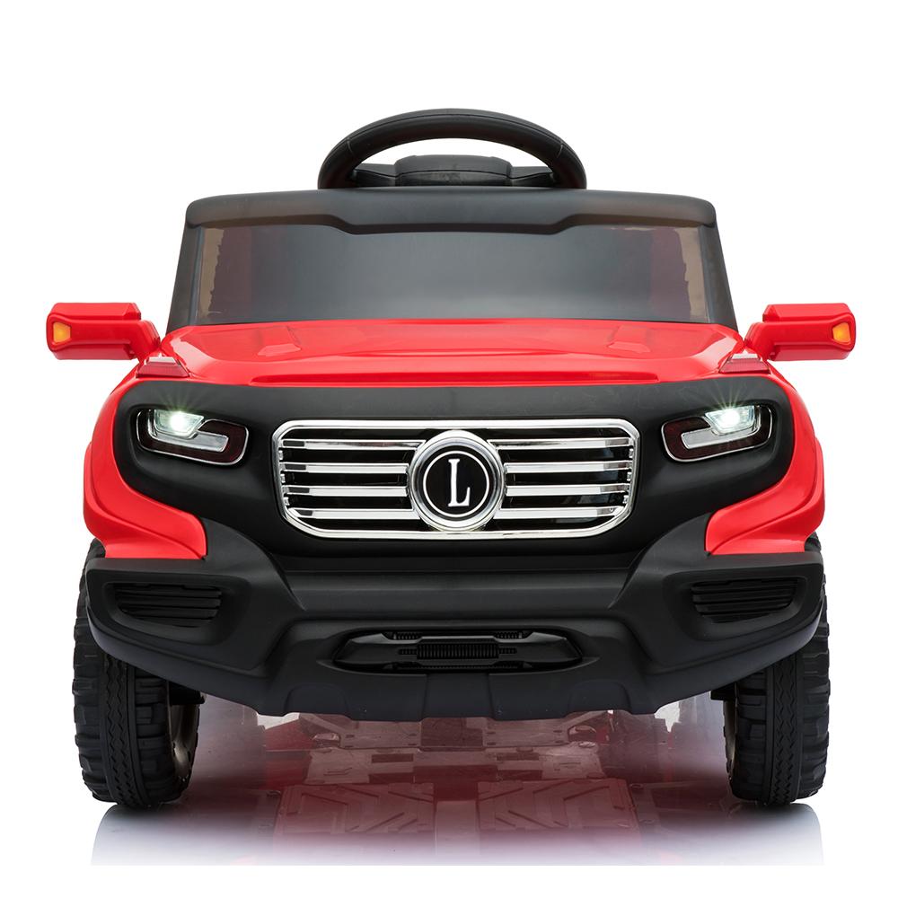 Ktaxon Kids Ride On Car Electric Stroller  Drive Remote Control 6V 7Ah Battery Powered w/ LED Lights, 3 Speed, Music Version