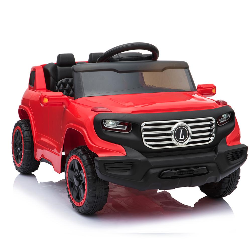 Ktaxon Kids Ride On Car Electric Stroller  Drive Remote Control 6V 7Ah Battery Powered w/ LED Lights, 3 Speed, Music Version