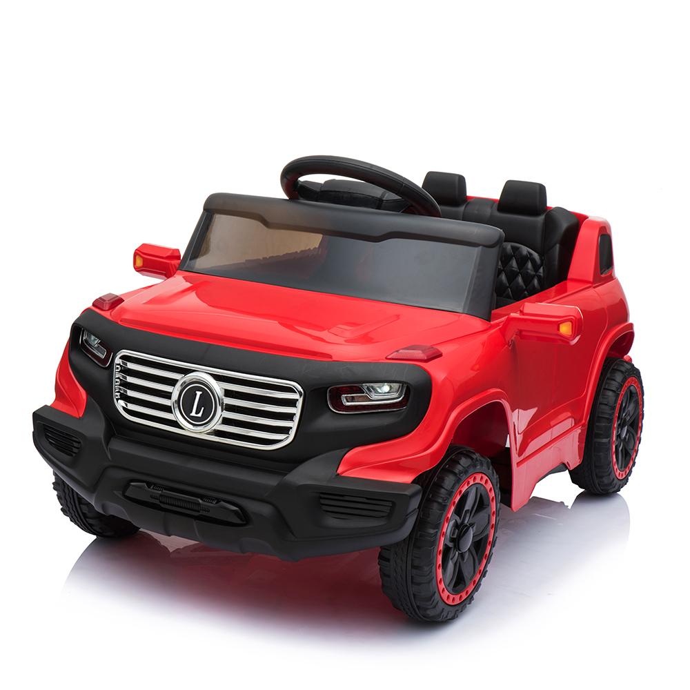 Ktaxon Kids Ride On Car Electric Stroller  Drive Remote Control 6V 7Ah Battery Powered w/ LED Lights, 3 Speed, Music Version