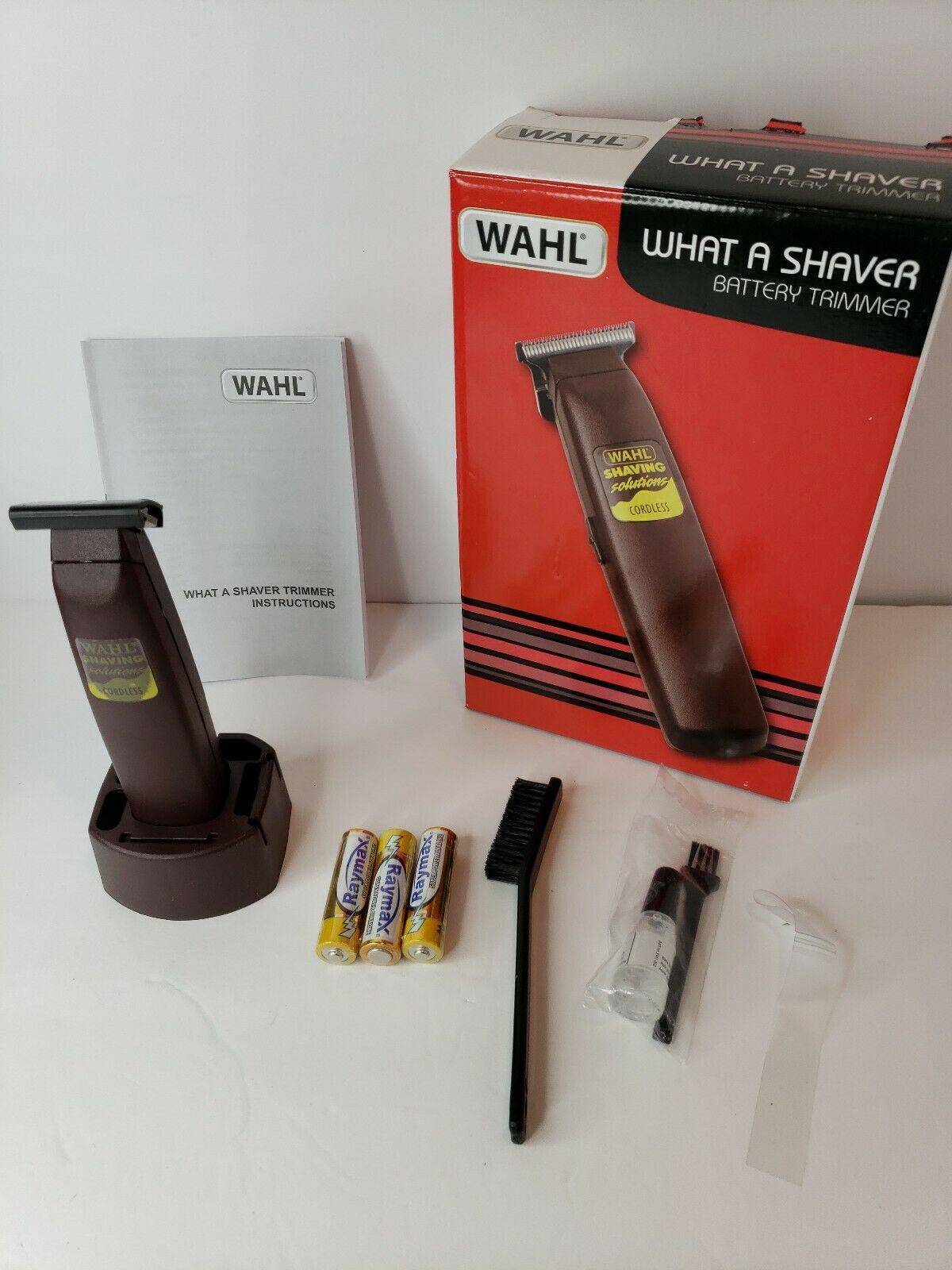 Wahl Rechargeable Beard Mustache Trimmer Ear Nose Hair Clipper Electric Shaver