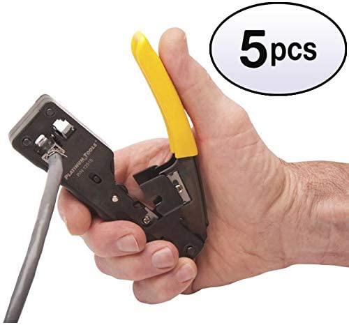GOWOS (5 Pack) Platinum Tools Tele-Xg CAT6A/10Gig Crimp Tool