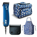 Wahl KM2 BLUE PAW Print Limited Edition 2 Speed Clipper +/- Carry Bag +/- Apron