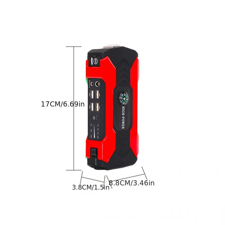 12V 200A Car Jump Starter, Portable Power Bank Starting Device, Diesel Petrol Powered 8000mAh Power Charger For Car Battery Booster