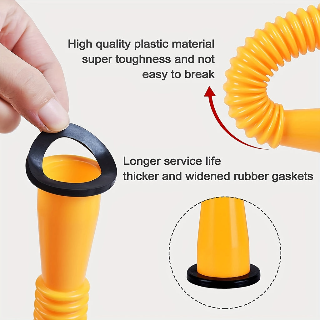 Gas Can Spout, Gas Can Nozzle Suitable For Most 1/2/5/10 Gal Oil Cans. Durable The Thickened Oil Gas Can Cap And Thickened Gasket