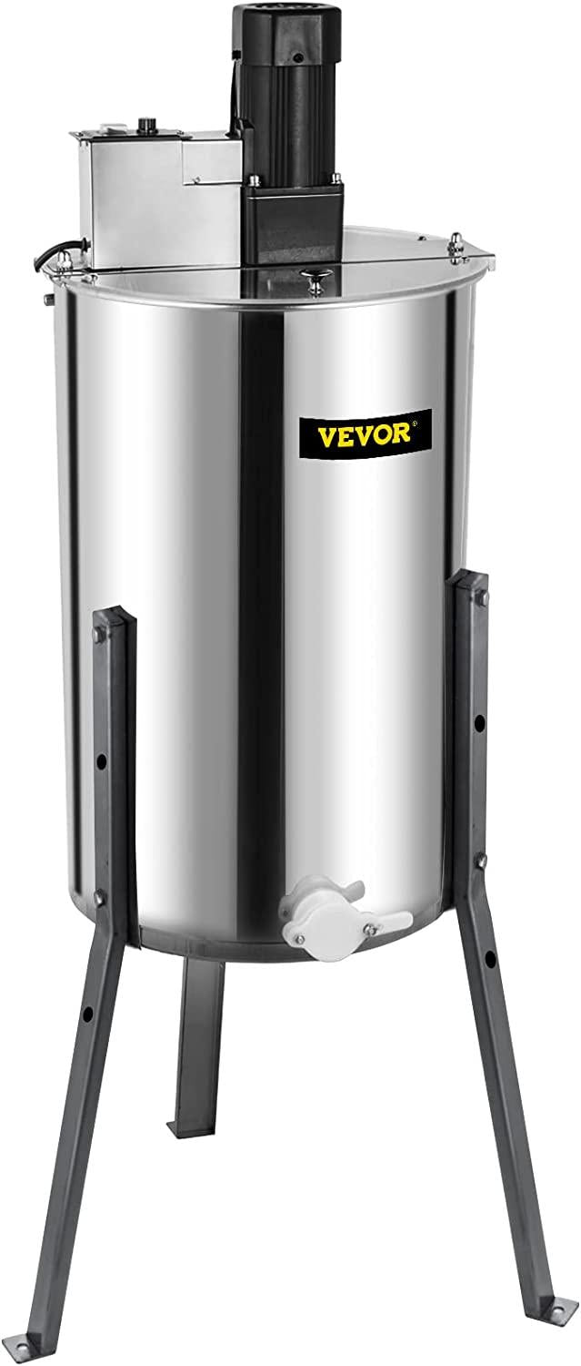 BestEquip Electric Honey Extractor Separator 3 Frame Bee Extractor  Steel Honeycomb Spinner Crank. Beekeeping Extraction Apiary CentrifuEquipment