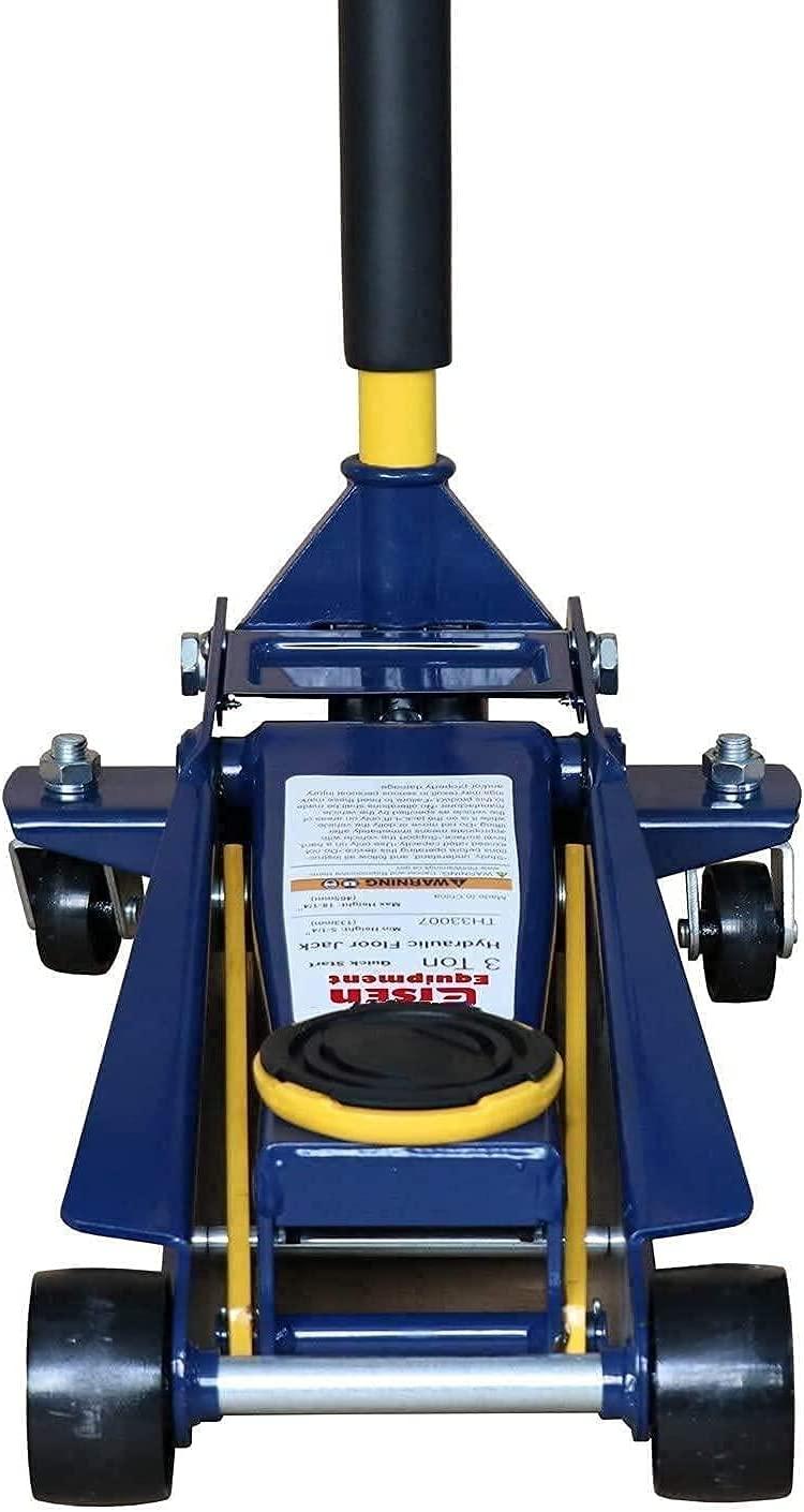 Heavy Duty 3 Ton Floor Jack, Low Profile Hydraulic Jack, Steel Service Jack  Rise with Double Pump  Lift