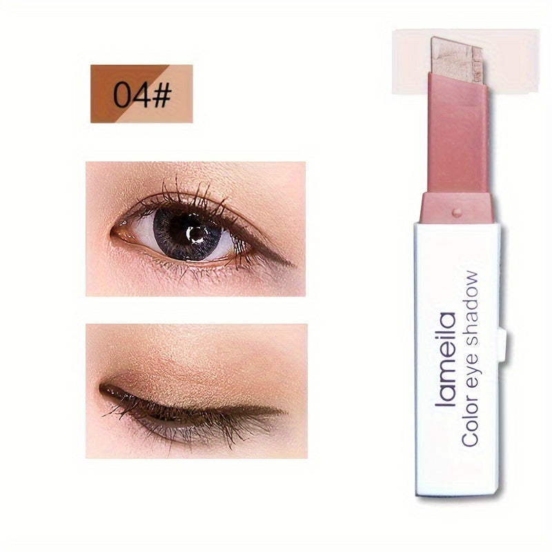 Lazy Eyeshadow Two Tone Gradient Eyeshadow Stick Waterproof Long Lasting Eye Makeup For Daily