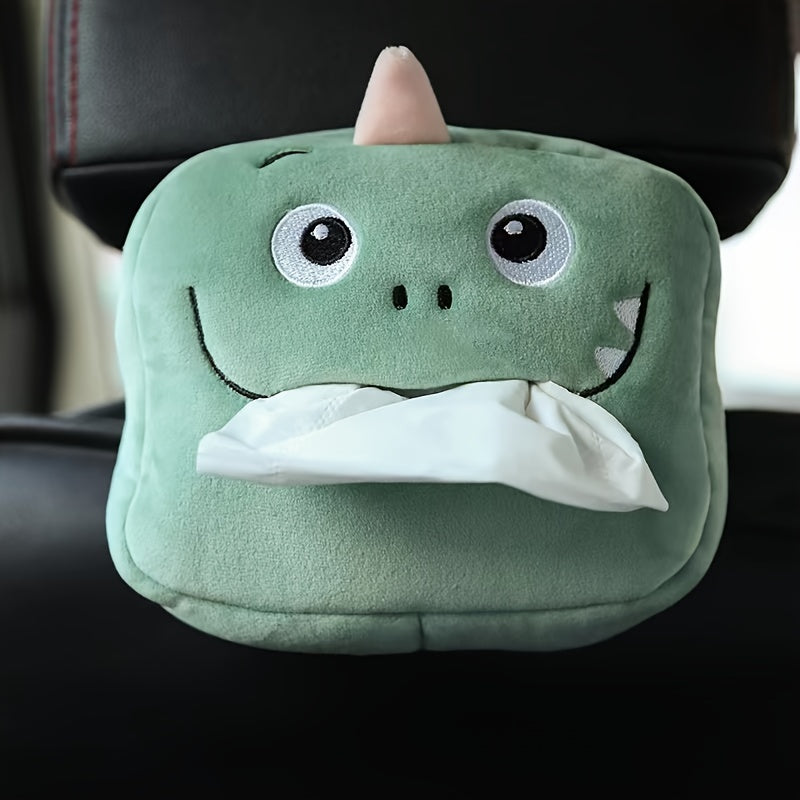 Cute Cartoon Plush Tissue Box Holder: Add a Fun Touch to Your Car Interior!