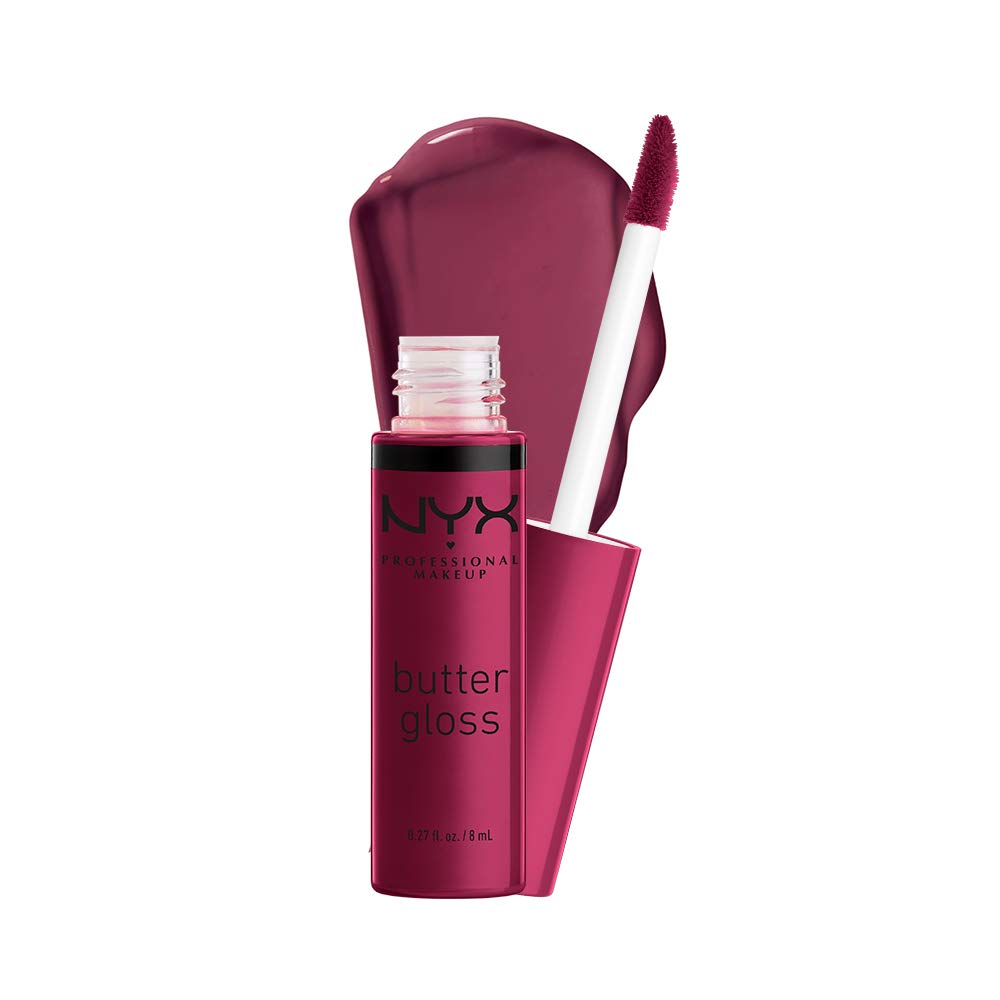 NYX PROFESSIONAL MAKEUP Butter Gloss, Non-Sticky Lip Gloss - Devil's Food Cake (Deep Plum)