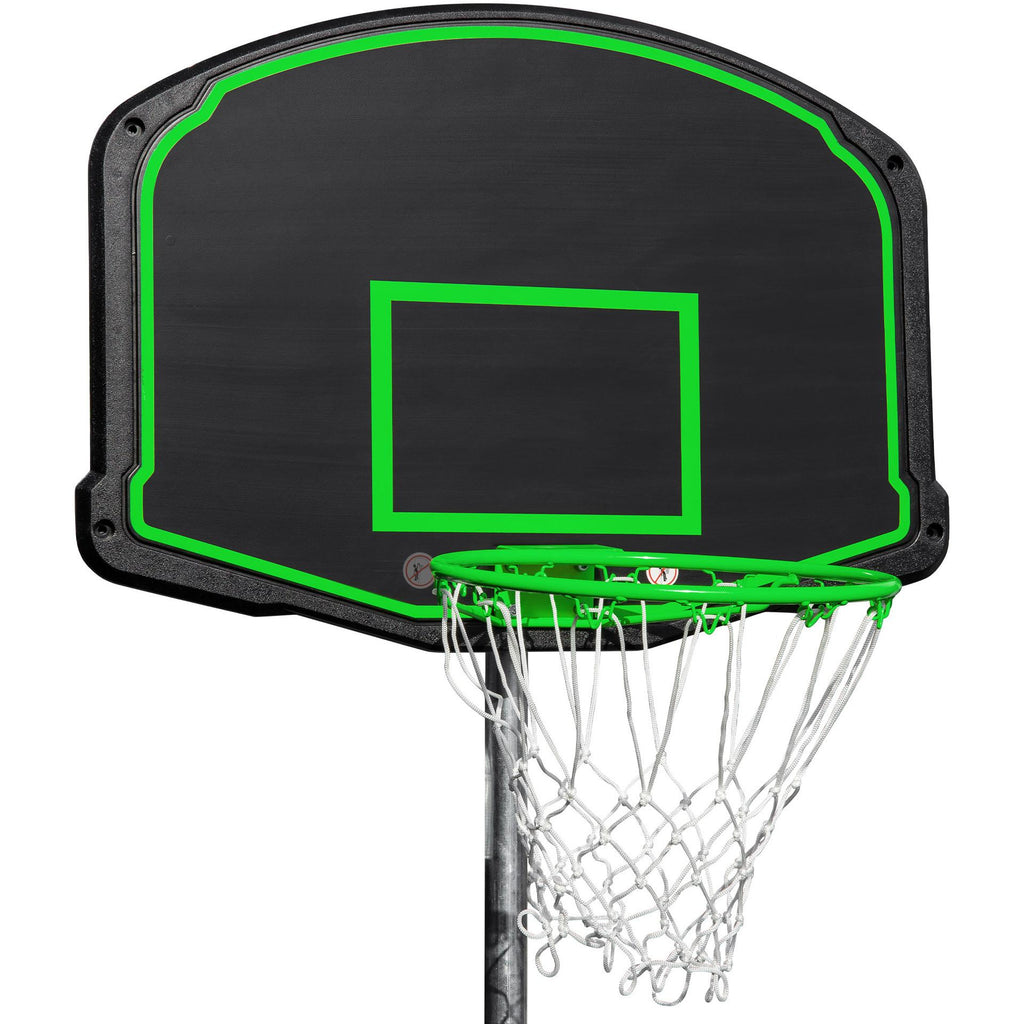 16ft 330lbs Load Trampolines With Ladder Enclosure Net And Basketball Hoop, for Kids And Adults Outdoor Recreational Trampoline, Green 192.1''x134.3''x170.5''